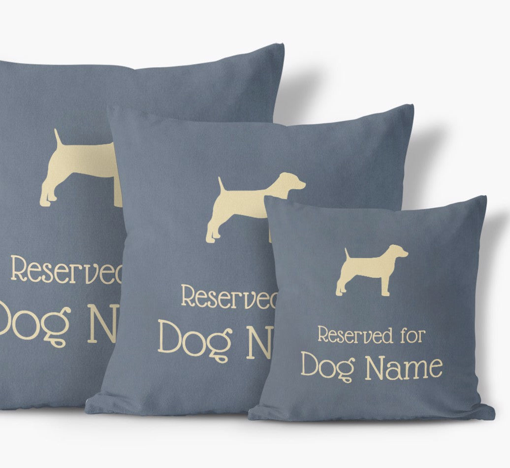 Personalized Soft Touch Pillow: Reserved for Your Dog