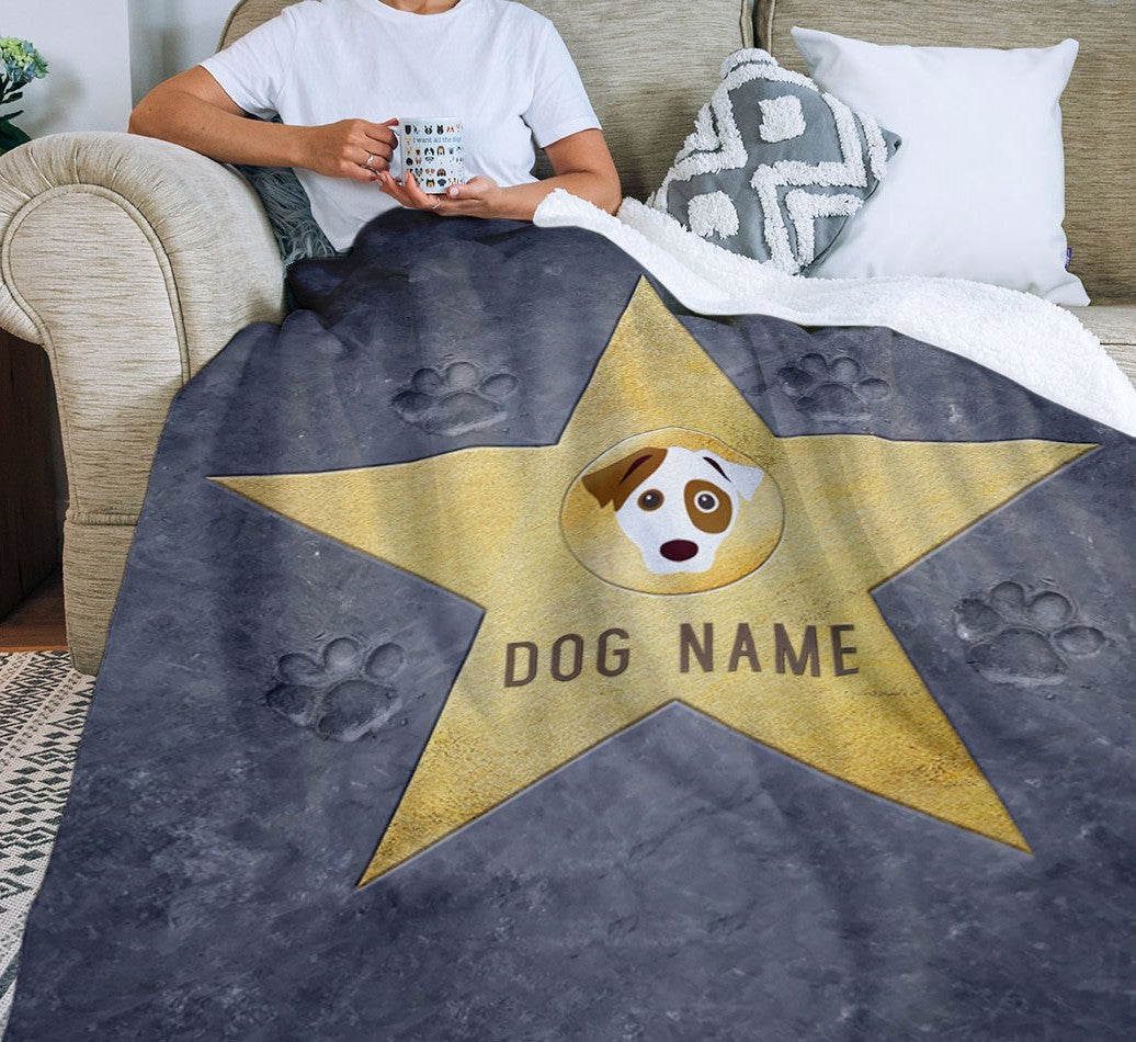 Personalized Sherpa Fleece Blanket: Star of Fame