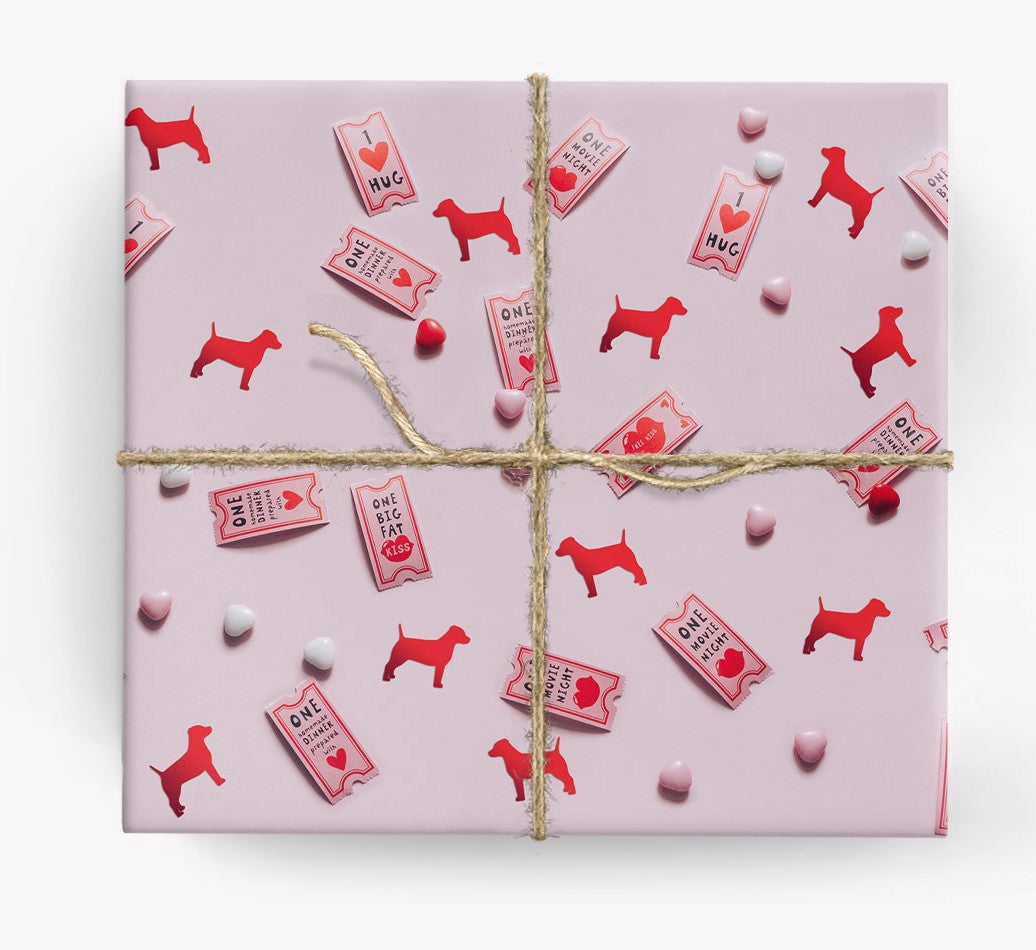 Personalized Gift Wrap: Love Tickets