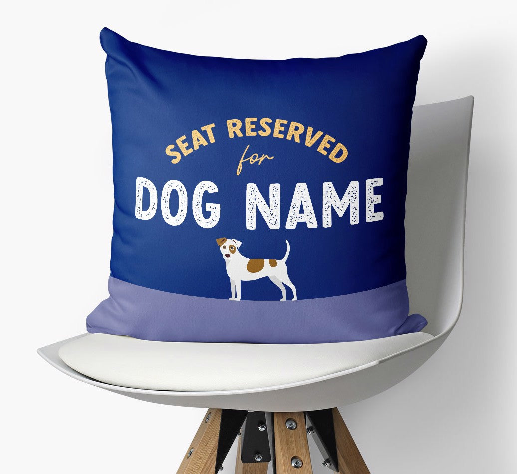 Personalized Canvas Pillow: Seat Reserved