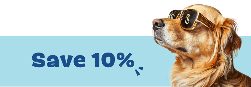 prepaid savings dog image